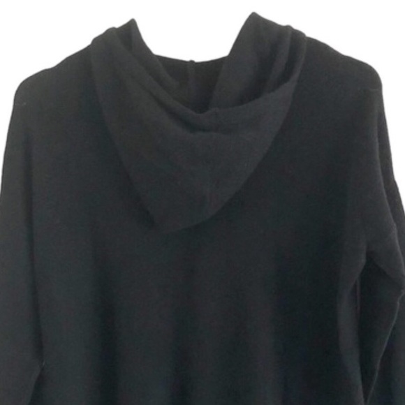Gentle Herd 100% Wool Lightweight Pullover Sweater Hoodie Black Size Large NWT - Picture 10 of 10